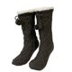 thumbnail image 2 of Sonducket Calcetines tipo pantuflas, transpirables, con forro polar, para invierno, con mango de goma de silicona, para dormir, lindos, clásicos, peludos, Medias gary oscuro Sonducket AP009581-02, 2 of 6
