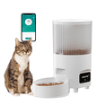 thumbnail image 1 of WENHOME Mangeoires Automatiques pour Chat avec Application : Distributeur de Nourriture Sèche pour Animaux Wi‐Fi 3 L, Distributeur Automatique pour Animaux avec Minuterie Programmable, jusqu'à 10 Horaires d'Alimentation par Jour (12 Portions par Horaire), 1 of 7