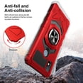 thumbnail image 2 of Cricket Debut Smart Case with Tempered Glass and Ring Kickstand - Ultimate Protection and Functionality Compatible with Cricket Debut Smart - Red, 2 of 5