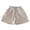 Coffee, variant on Leey-World Girls Boys Linen Shorts Summer Striped Beach Resort Teen Girl Elastic High Waist Casual Shorts Outfits with Pockets(Yellow,3-4 Years)