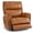 Saddle Brown, variant on MCombo Large Dual Motor Power Recliner Chair for Tall Person, Infinite Position Sleep Recliner for Living Room, Faux Leather, Dark Brown