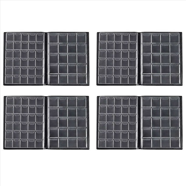4X Álbum de Colección de Monedas de Bolsillo 250 Álbum de Almacenamiento de Monedas Libro de Almacenamiento de Monedas para Almacenamiento de Monedas Conmemorativas
