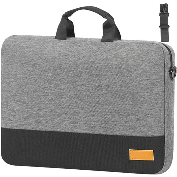 Vaupan Laptop Bag 15-16.1 inch Briefcase One Shoulder and Messenger Bag, Business Carrying Handbag Polyester Material Dustproof, Scratch-Resistant Fashionable Simple Solid Color Suitable for Unisex