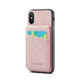thumbnail image 2 of ELEHOLD for iPhone XS Max Leather Wallet Case with Card Slots Magnetic Button Kickstand Function Full Body Protective Shockproof Cover for iPhone XS Max,Pink, 2 of 6