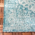thumbnail image 5 of SAFAVIEH Courtyard Euclid Medallion Indoor/Outdoor Area Rug, Grey/Blue, 5'3" x 7'7", 5 of 10