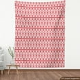 thumbnail image 3 of Ambesonne Christmas Fabric by the Yard Upholstery, Nordic Borders, 2 Yards, Orange White, 3 of 4