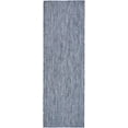 thumbnail image 2 of Rugs.com Outdoor Solid Collection Rug – 6 Ft Runner Blue Flatweave Rug Perfect For Hallways, Entryways, 2 of 8