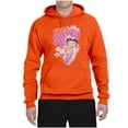 thumbnail image 2 of Wild Bobby, Shore Surfer Betty Boop Betty Boop Unisex Hoodie Sweatshirt, Orange, 3X-Large, 2 of 5