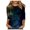 B-Blue, variant on Womens Tops T Shirt Thin Leisure Starry Sky Trendy Galaxy Three-Quarter Sleeves Funny T Shirts Cute Tops Casual Tops Blouse