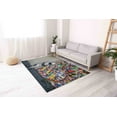 thumbnail image 4 of Man Cave Rugs, Modern Rugs, Entryway Rug, Banksy Rug, Banksy Colorful Graffiti Rugs, Abstract Rugs, Easy to Clean Rugs, Outdoor Rug, 3.3'x9.2' - 100x280 cm, 4 of 8
