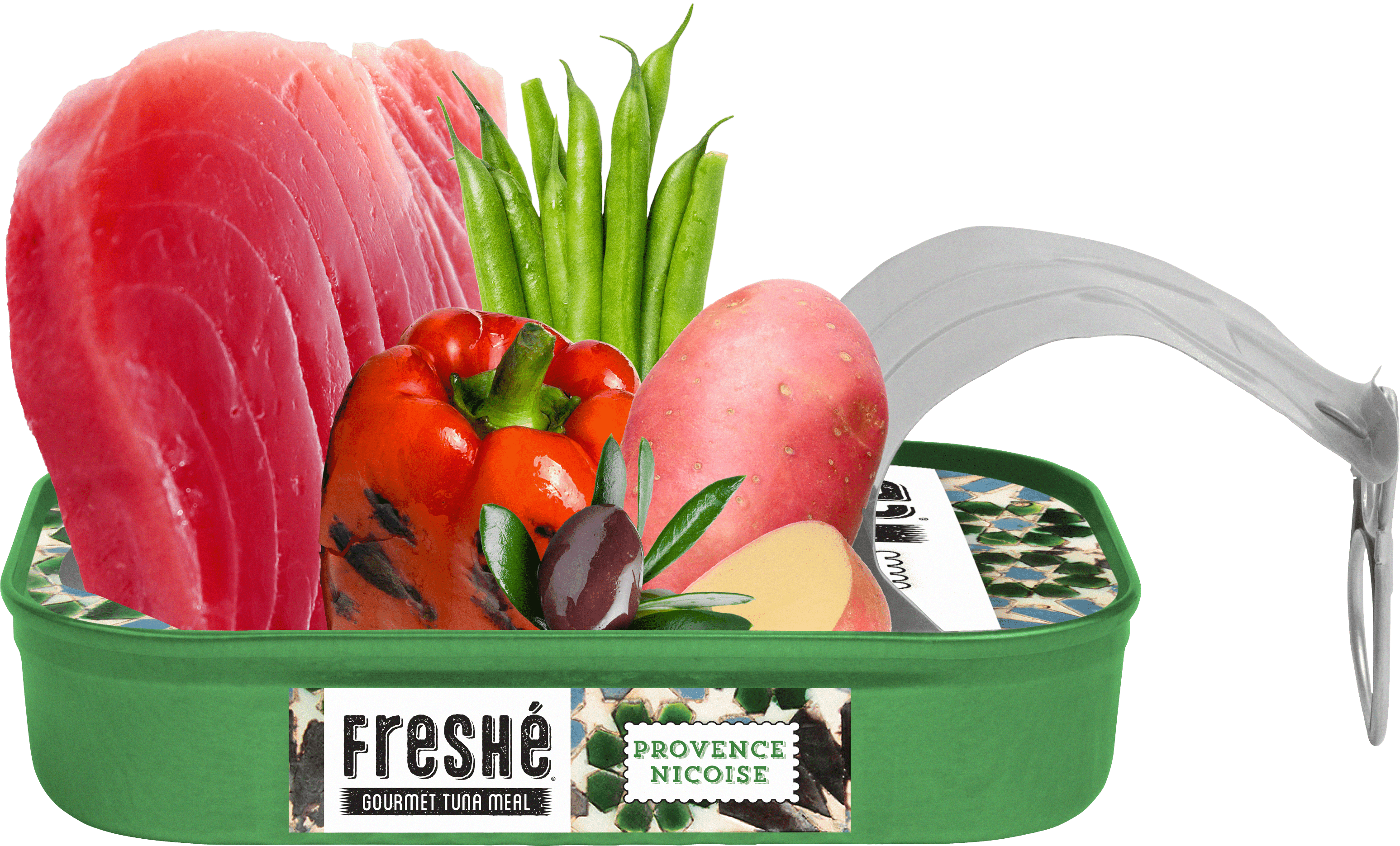 Freshé Gourmet Canned Tuna (Provence Nicoise, 10 Pack of 4.25 oz. Tins) Contains Fish