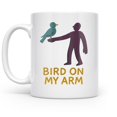 thumbnail image 2 of Bird on My Arm 11 oz Coffee Mug - Whimsical Gift for Friends White Ceramic, 2 of 6