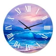 thumbnail image 2 of Designart 1 in Quartz Coastal Wall Clock, 2 of 5