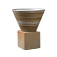 thumbnail image 2 of Taza de café de cerámica, taza para beber, taza de de 150ml, taza para servir, taza de té, taza de cerámica para el hogar, cafetería, Blanco y Marrón Baoblaze Taza de café, 2 of 8