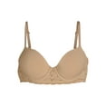 thumbnail image 3 of No Boundaries Women's Demi Underwire T-Shirt Bra with Sugarcup, Sizes 34A-40DD, 3 of 4