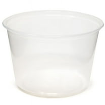 Fabri-Kal 16 oz Pro-Kal Deli Container, PK16S-C, Round Clear PP | 500/Case