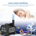 thumbnail image 5 of Mini 5V Water Pump with 4 Gear On/Off Timing, Acceleration and Deceleration Function, Max 400L/H 9.8ft Lift, 6.5ft USB Charging Cable and Suction Cup Base for Tank, Pond, Aquarium, Pet Drin, 5 of 5