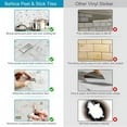 thumbnail image 6 of BeNice Peel and Stick Backsplash for Kitchen Bathroom Shower Wall Tiles Stickers(5pcs,White), 6 of 10