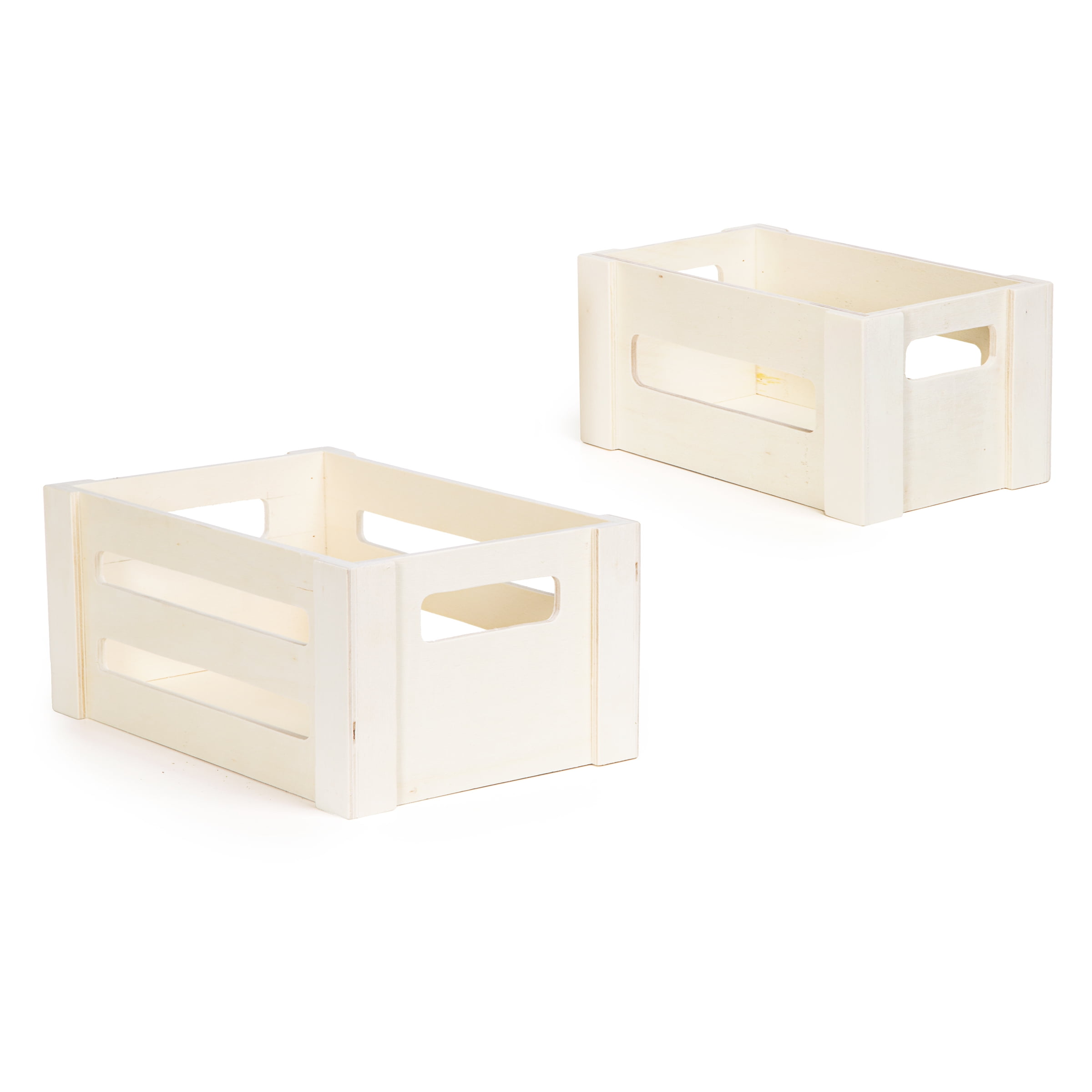 Unfinished Wood Crates 2 pack