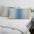 thumbnail image 3 of Blue Yellow Ombre Pillow Covers, Linen Long Throw Pillow Case, Farmhouse Modern Gradient Art Holiday Pillow Protector Decorative Cushion Cover for Living Room/Bedroom 20" x 26", 3 of 8