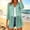 Green, variant on Womens 3/4 Sleeve Open Front Cardigan Sheer Kimono Swimsuit Coverups Duster Casual Chiffon Long Blouses Beach Coats, 2026 New Limited-time Off