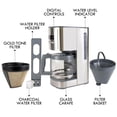 thumbnail image 3 of Kenmore Aroma Control 12-Cup Programmable Coffee Maker with Strong Brew Selector, Stainless steel, 3 of 8