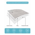 thumbnail image 5 of Quilts Twin-XL Size Bedding Set, Summer Beach Lightweight Quilted Comforter, Pink Starfish Ocean Conch Grey Wood Grain Soft Reversible Bedspread Coverlet with Pillow Covers for All Season, 68" x 98", 5 of 7