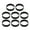 Black, variant on Shoreew 8Pcs Nonstick Muffin Rings Stainless Steel Double Rolled Tart Rings Round Pastry Waffle Rings Mold for Home Kitchen Restaurant