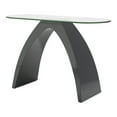 thumbnail image 4 of Furniture of America Maore Glass Top Console Table, Gray, 4 of 6