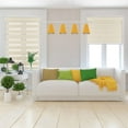 thumbnail image 4 of Arlo Blinds Cordless Zebra Roller Shades 34" W x 60" H, Cream Horizontal Window Blinds, 4 of 8