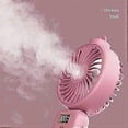 thumbnail image 4 of 5000MAh Portable Fan with Mist Function, LCD Display, USB Quiet Cordless Mini Electric Fan Rechargeable Water Fan, A, 4 of 5