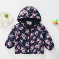 thumbnail image 2 of Mepaouo Toddler Hooded Jacket Baby Boys Girls Waterproof Fleece Winter Coat Clothes Zip up Outerwear Navy 3-4 Years, 2 of 6