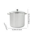 20Quart ExtraLarge Stock Pot Durable Stainless Steel Construction