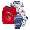 Carters Baby Clothing Outfit Boys 4-Piece Snug Fit Cotton PJs Ski Monkey