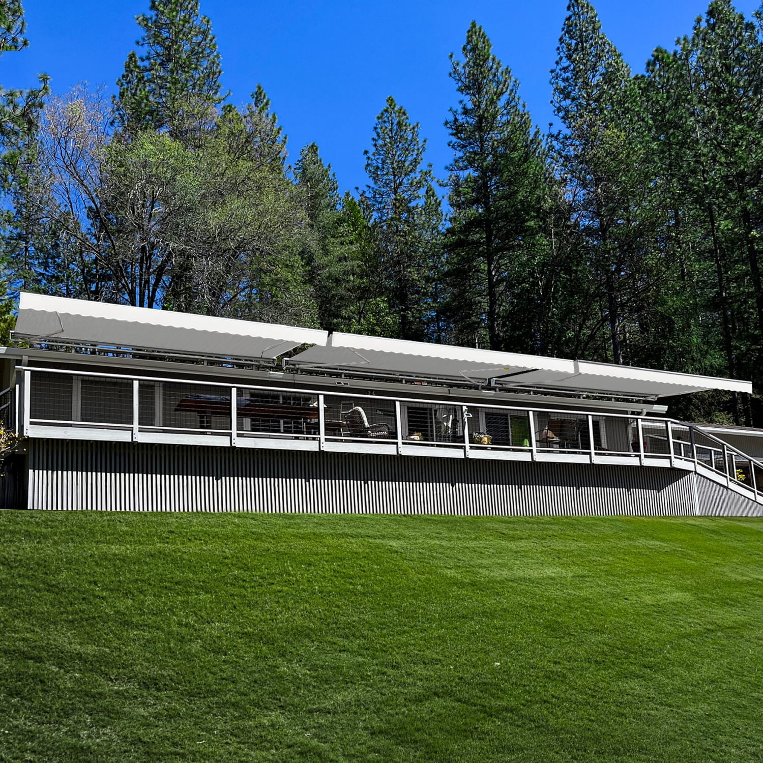 Awntech Destin-LX with Hood Manual Retractable Awning