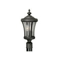 thumbnail image 1 of Vaxcel International T0149 Hanover 9 in. Post Light - Brushed Iron, 1 of 1