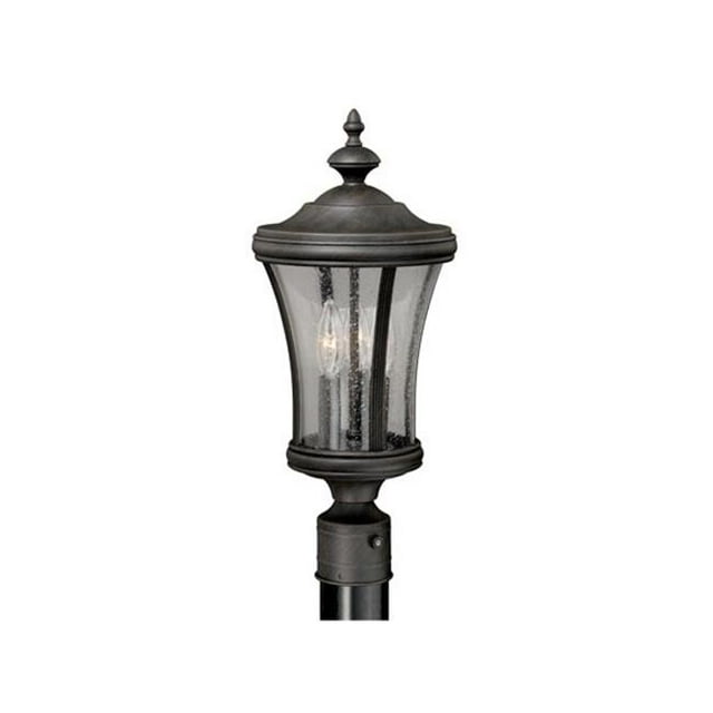 Vaxcel International T0149 Hanover 9 in. Post Light - Brushed Iron