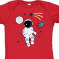 thumbnail image 4 of Inktastic Astronaut the Moon Spaceship and Shooting Star for Light Colors Boys or Girls Baby Bodysuit, 4 of 5