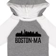 thumbnail image 4 of Inktastic Boston Massachusetts Skyline City Silhouette Boys or Girls Long Sleeve Baby Bodysuit, 4 of 5