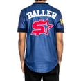 thumbnail image 2 of Hudson Stripe Ballers Jersey Men's Shortsleeve T-Shirt Blue/White/Red h1051463-blue, 2 of 4