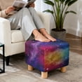 thumbnail image 4 of TSOVTHRID Colorful Galaxy Print Ottoman Slipcovers Stretch Footrest Stool Covers Printed Ottoman Cover for Foot Stool Furniture Protector with Elastic Bottom Washable, 4 of 7