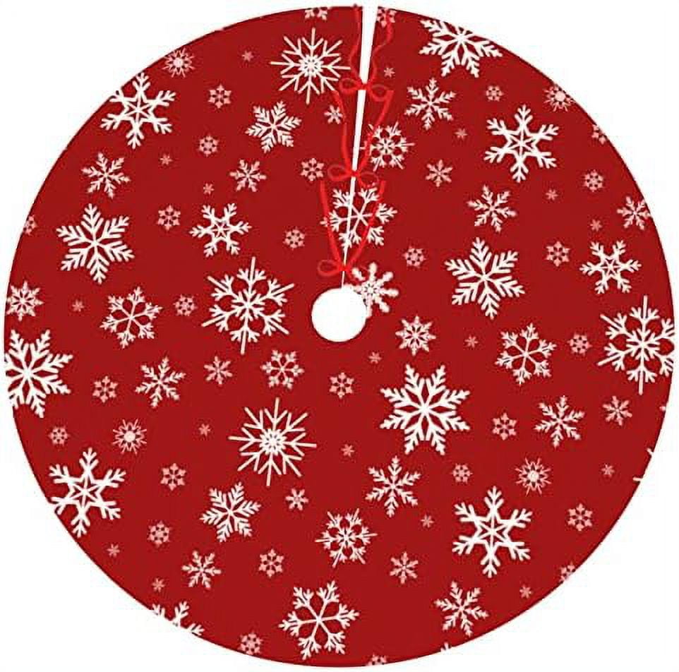 Tree Skirt Navy Blue Christmas Deer Star Santa 36 Inch for Xmas New