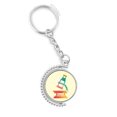 thumbnail image 1 of cartoon microscope chestry pattern rotatable keyholder disc accessories chain clip, 1 of 3