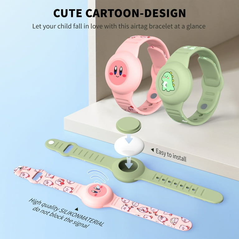 YXLILI AirTag Keychain Holder 2 Pack - Waterproof Case With Wire Cable For Tracking