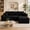 Black, variant on VEPXXP 96" Oversized Boneless L-Shaped Cloud Sectional Sofa, Plush Corduroy Deep Seat Modular Couch for Living Room, No Assembly, Black