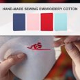 thumbnail image 3 of HOOWIFFY 4Pcs Needlework Cloths Linen Fabric for Sewing Home Decoration Dark Red, 3 of 6