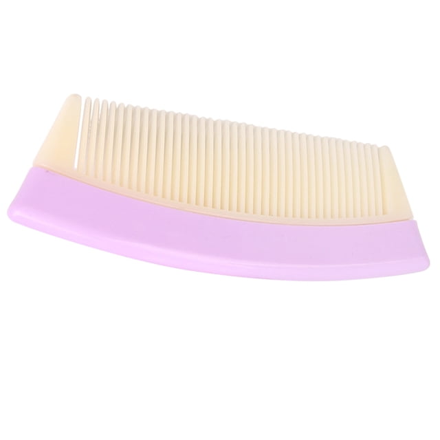 de de finos sin desenredar estático de 14 cm de cepillo de peluquería de plástico duradero para mujeres, niñas Púrpura Yinane Peine de cabello desenredante