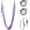 Lilac1, variant on 5.5 Yards Aerial Silks Yoga Swing Set - Aerial Yoga Hammock Kit Anti-Gravity Flying for Fitness, Low/Non Stretch Nylon Tricot Fabric Hardware Included for Dance