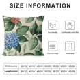 thumbnail image 5 of YINGXI  Spring Pillow Covers Blue Hydrangea Flowers Throw Pillows Case Seasonal Floral Outdoor Decorative Square Linen Farmhouse Cushion Covers for Home Sofa Bed Couch 22x22in, 5 of 5
