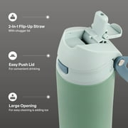 TAL 24oz Stainless Steel 2-in-1 Straw and Chug Water Bottle with Push Lid, Sage